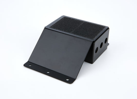 Heel Riser, 2 in Tall, 4.5 in Wide, Non-Skid Pad, Aluminum, Black Anodized