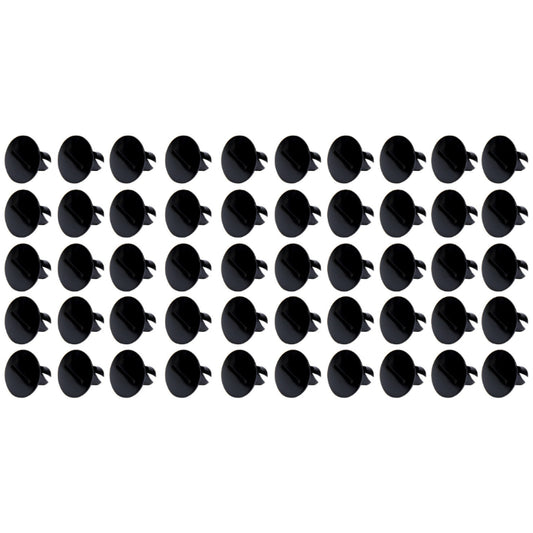 Large Head Dzus 0.500in Long 50 Pack Black
