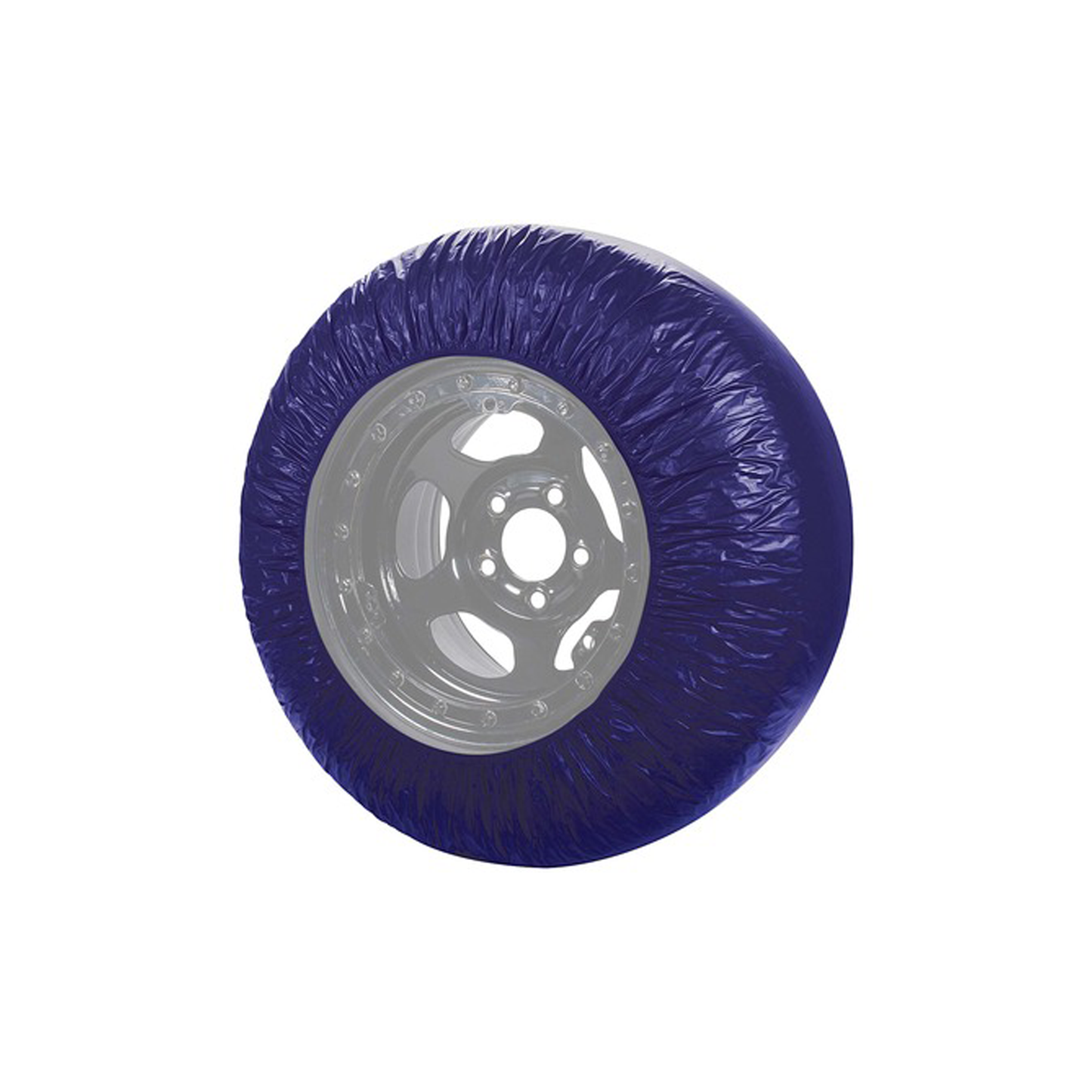 Tire Cover, Dirt Tires, 85 to 89 in Circumference Tire, Vinyl, Blue, Set of 4