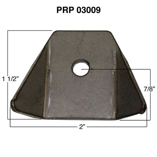 Body Tab Kit - .085" Steel - 1/4" Hole - 2" Wide - (10 Pack)
