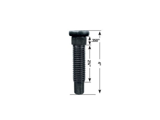 5/8" Coarse Long Wheel Studs  2 3/4" Thread x .350" Knurl