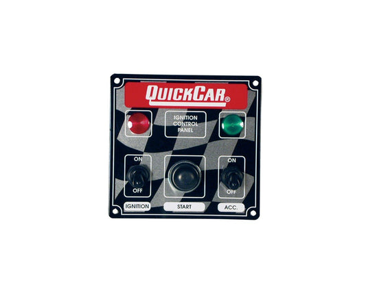 Quickcar Ignition Panel - 1 Acc Switch w/2 Lights