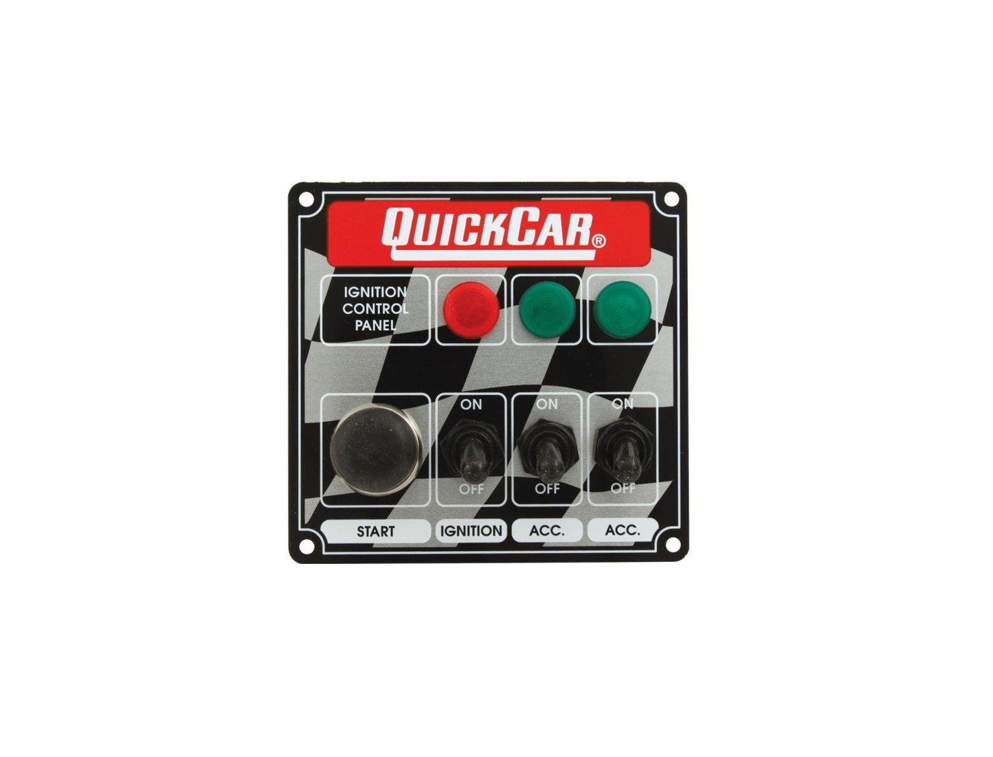 Quickcar Ignition Panel - 2 Acc Toggles W/ Lights