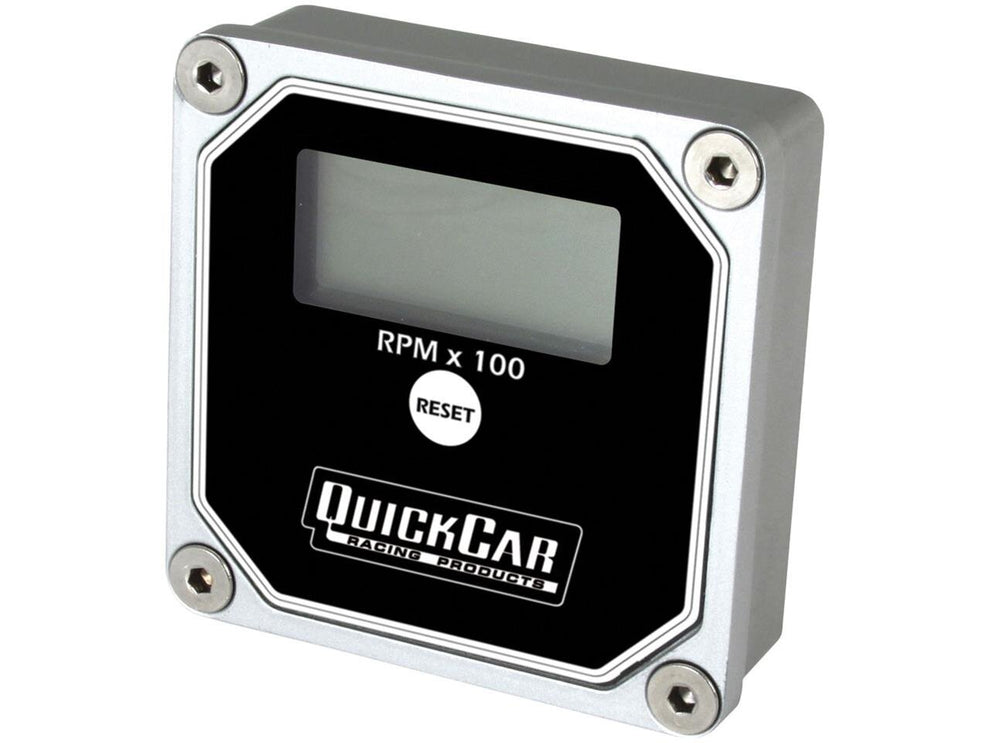 Quickcar Tach Digital LCD w/Recall Black MHR Performance Parts