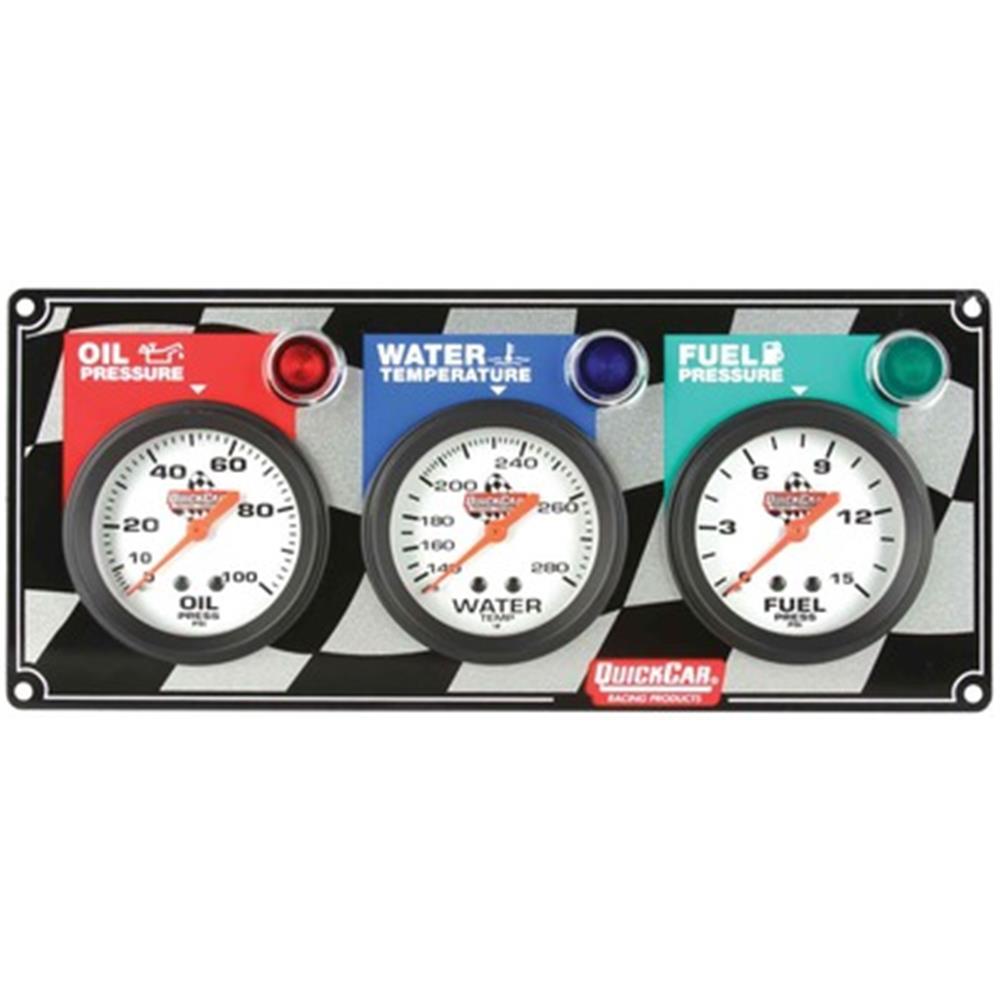 3 Gauge Panel Op/wt/fp